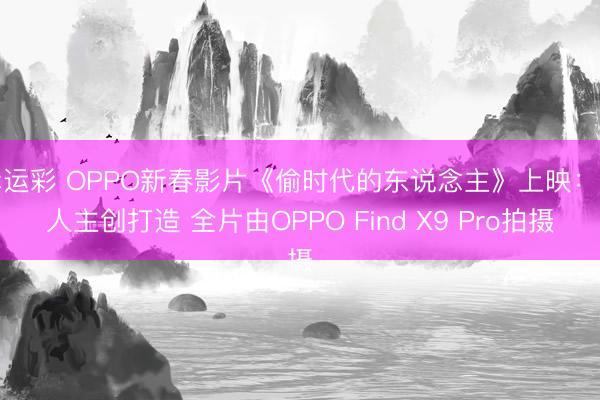 幸运彩 OPPO新春影片《偷时代的东说念主》上映：至人主创打造 全片由OPPO Find X9 Pro拍摄