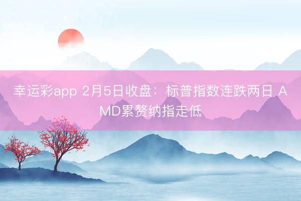 幸运彩app 2月5日收盘：标普指数连跌两日 AMD累赘纳指走低