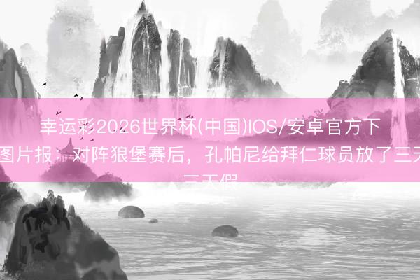 幸运彩2026世界杯(中国)IOS/安卓官方下载 图片报：对阵狼堡赛后，孔帕尼给拜仁球员放了三天假