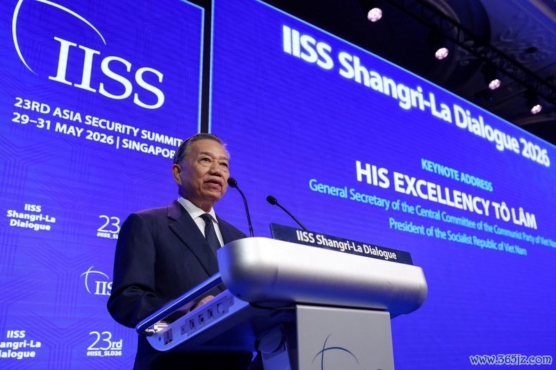 越南国度主席、越共中央总文告苏林在香格里拉对话会上发上演讲 IC photo