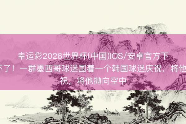 幸运彩2026世界杯(中国)IOS/安卓官方下载 太关怀了！一群墨西哥球迷围着一个韩国球迷庆祝，将他抛向空中